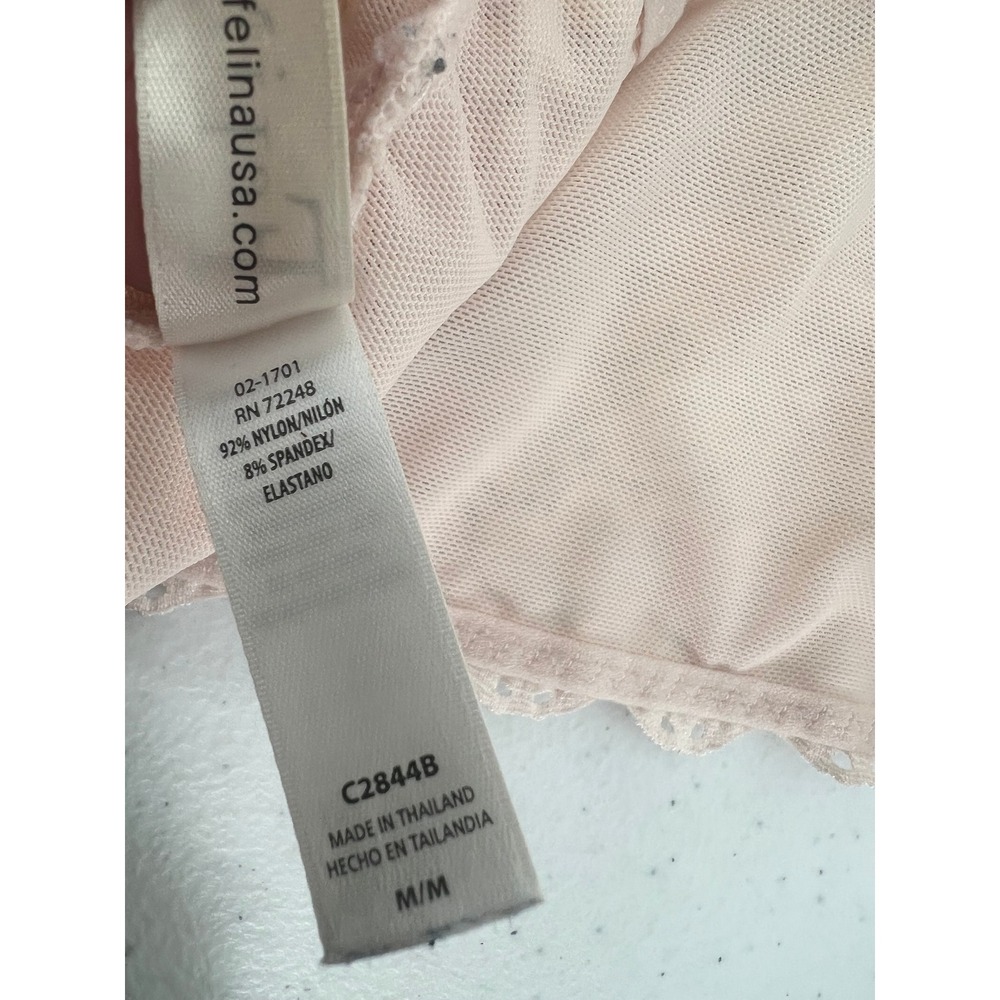 Felina Women Size M Floral Lace Racerback Bralettes Black Pink Gray Lot - Picture 13 of 16